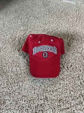 Ohio State Buckeyes Adult Adjustable Hat Top Of The World Red